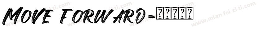 Move forward字体转换